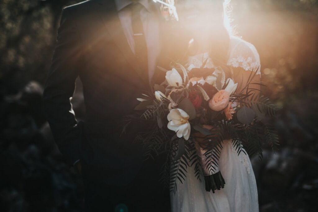 Photo Bride and groom
