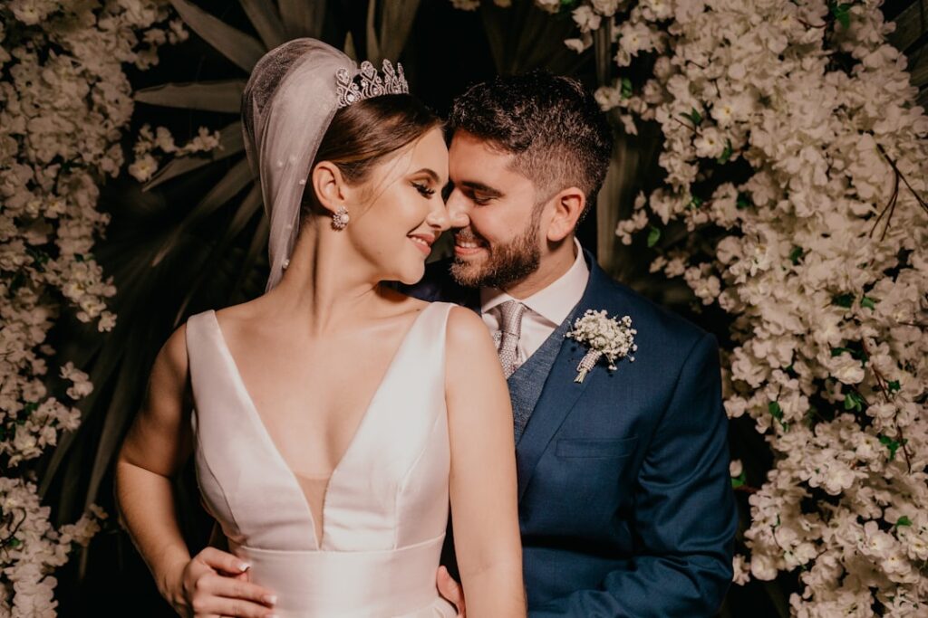 Photo Bride and groom
